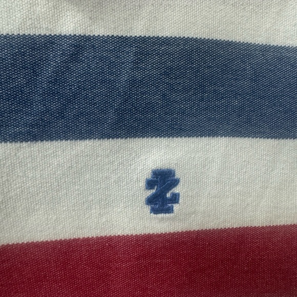 Izod Kids Polo Shirt - Red, Blue, White Stripes - Picture 4 of 4